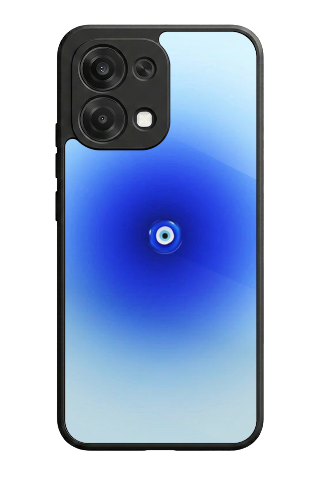 Oppo A6 Pro Uyumlu Nazar Tasarımlı Glossy Premium Kılıf