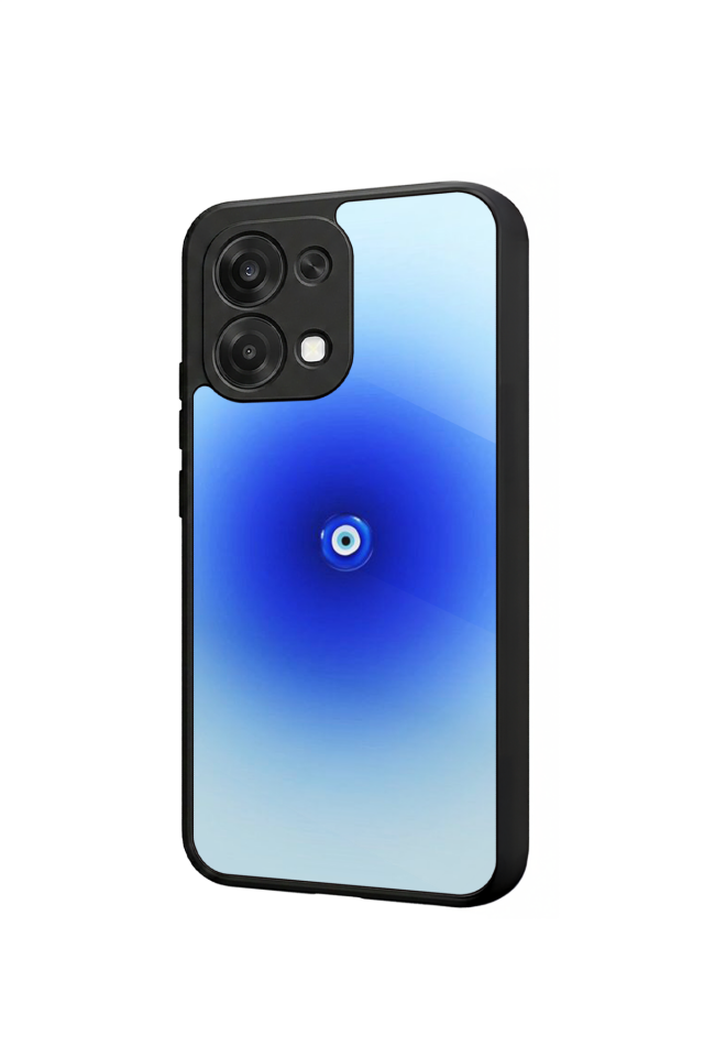 Oppo A6 Pro Uyumlu Nazar Tasarımlı Glossy Premium Kılıf