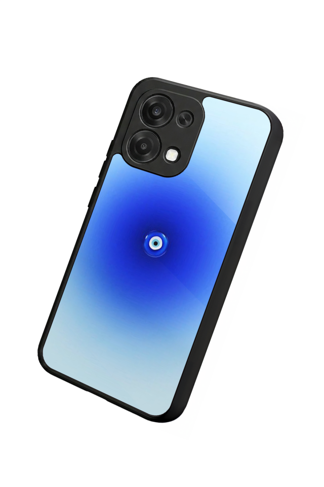 Oppo A6 Pro Uyumlu Nazar Tasarımlı Glossy Premium Kılıf