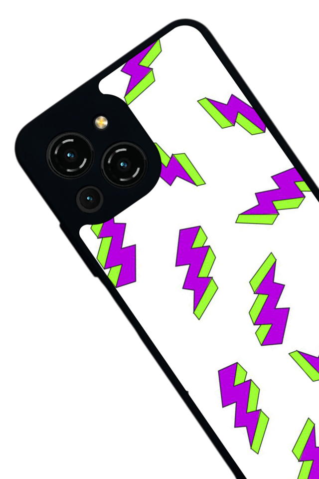 Reeder S23 Pro Max Uyumlu Simsek Tasarımlı Glossy Premium Kılıf