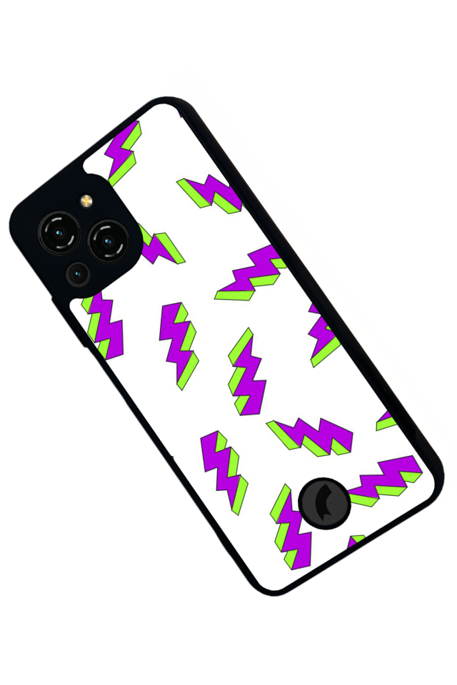 Reeder S23 Pro Max Uyumlu Simsek Tasarımlı Glossy Premium Kılıf