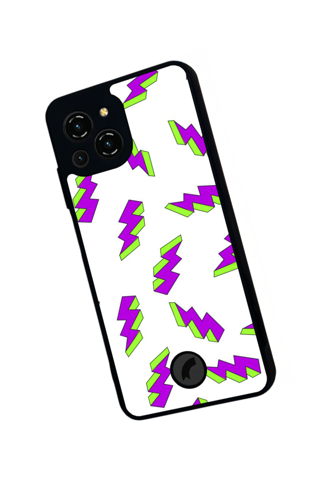 Reeder S23 Pro Max Uyumlu Simsek Tasarımlı Glossy Premium Kılıf