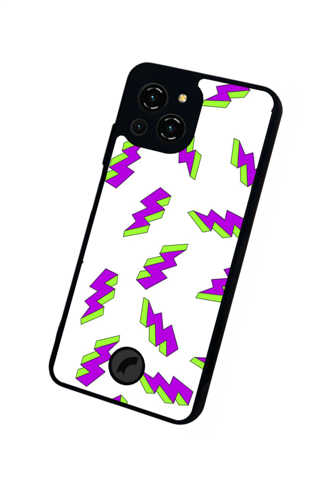 Reeder S23 Pro Max Uyumlu Simsek Tasarımlı Glossy Premium Kılıf