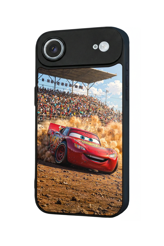 iPhone 17 Air Uyumlu Şimsek McQueen Tasarımlı Glossy Premium Kılıf