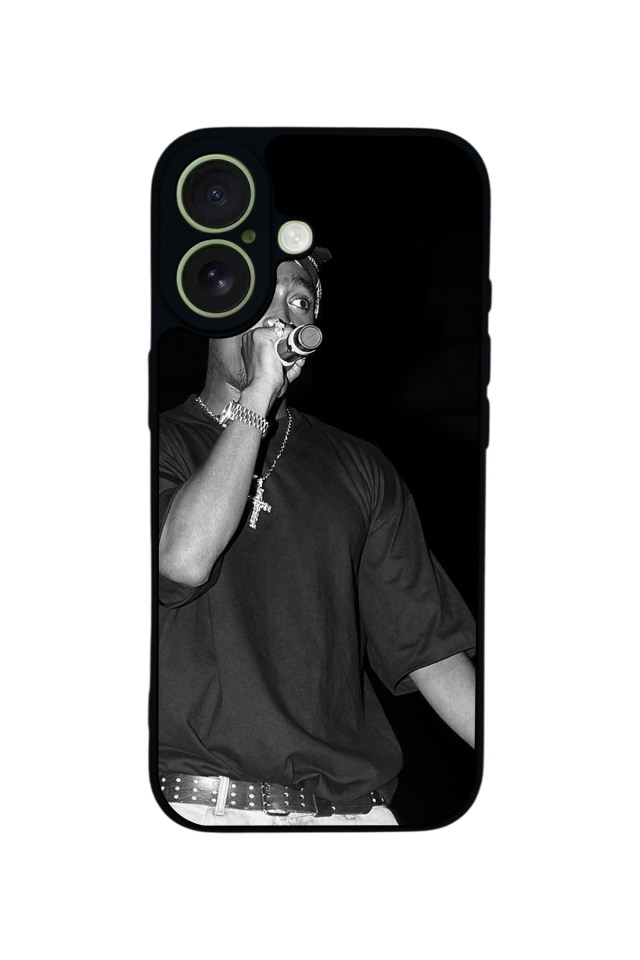 iPhone 17 Uyumlu Tupac Tasarımlı Glossy Premium Kılıf