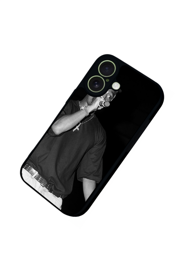 iPhone 17 Uyumlu Tupac Tasarımlı Glossy Premium Kılıf