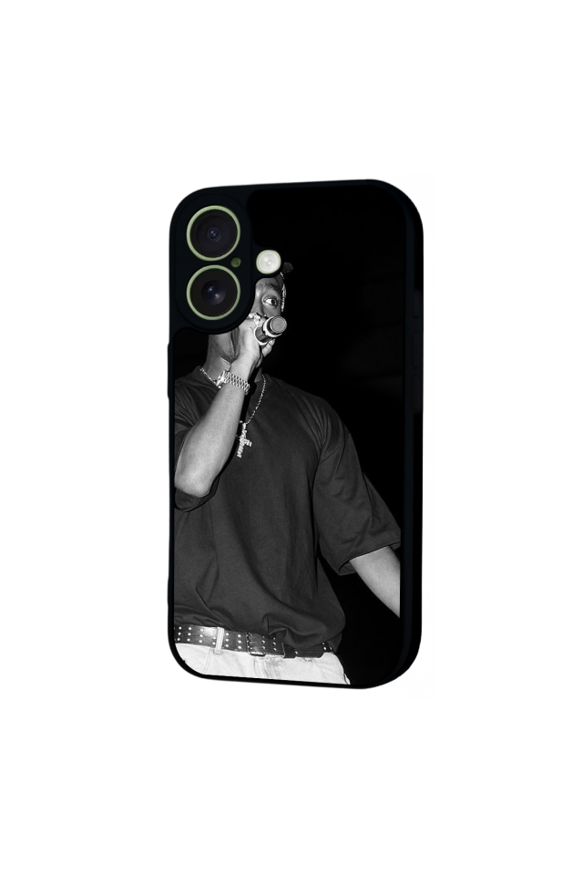 iPhone 17 Uyumlu Tupac Tasarımlı Glossy Premium Kılıf