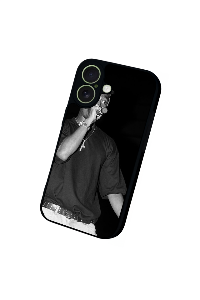 iPhone 17 Uyumlu Tupac Tasarımlı Glossy Premium Kılıf