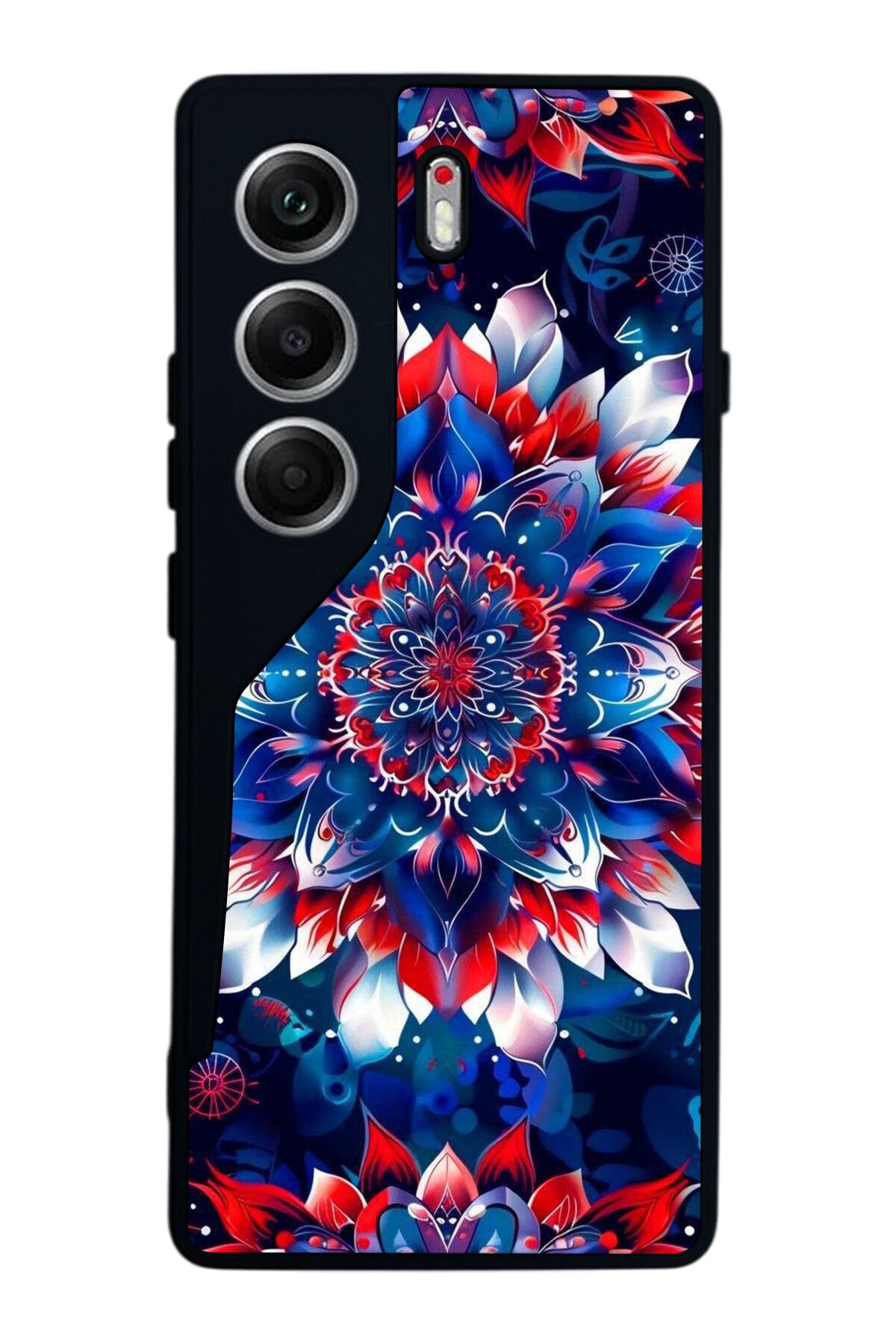 Tecno Camon 40 Uyumlu Mandala Tasarımlı Glossy Premium Kılıf