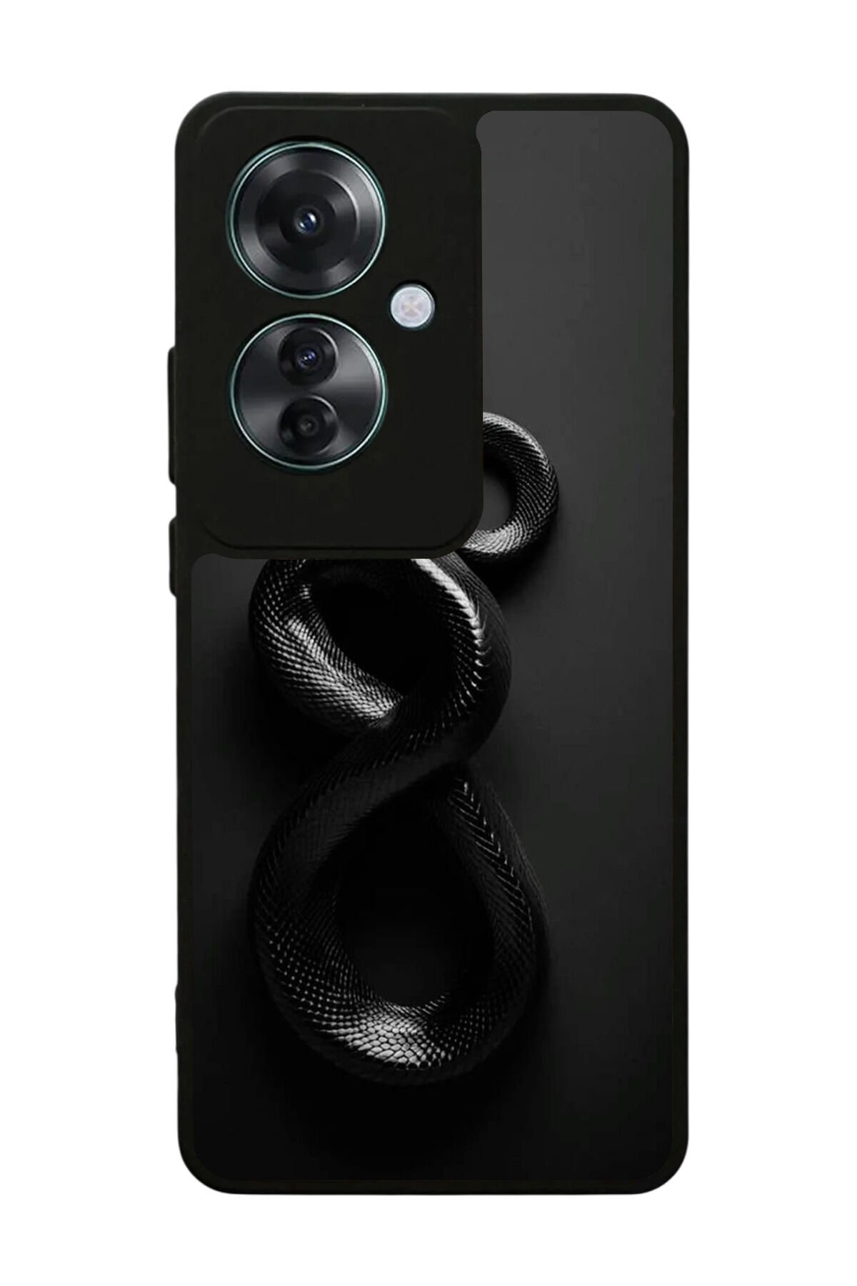 Oppo Reno 11F Uyumlu Yılan Tasarımlı Glossy Premium Kılıf