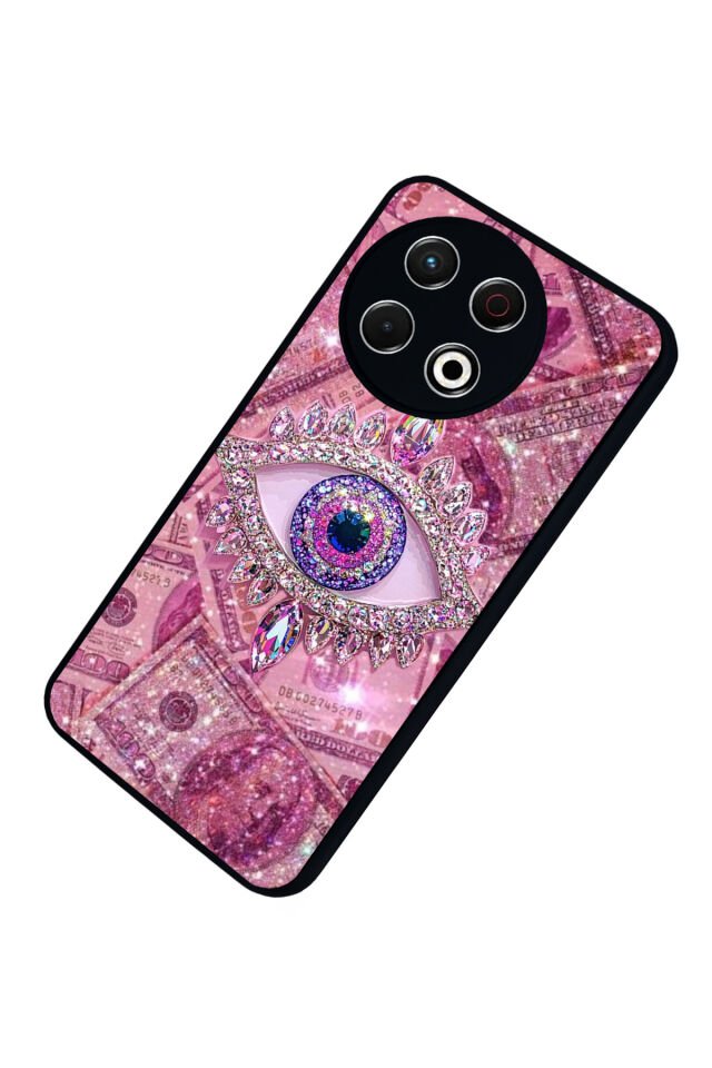 Tecno Spark 30 Pro Uyumlu Göz Tasarımlı Glossy Premium Kılıf