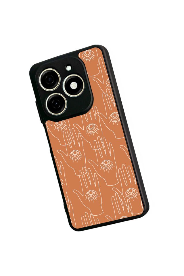 Infınıx Smart 8 Pro Uyumlu Line Art Tasarımlı Glossy Premium Kılıf