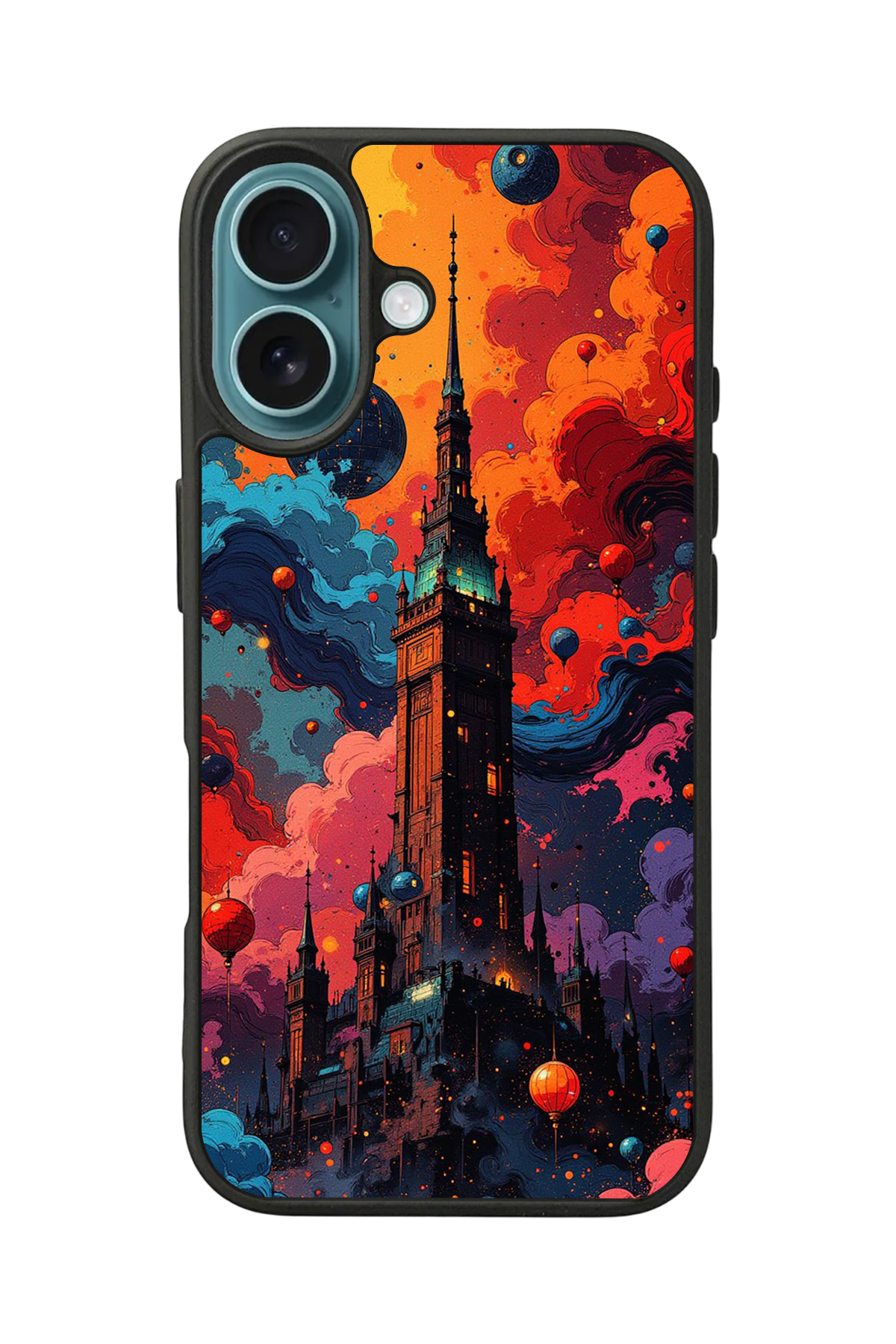 iPhone 16 Plus Uyumlu Abstract Tasarımlı Glossy Premium Kılıf