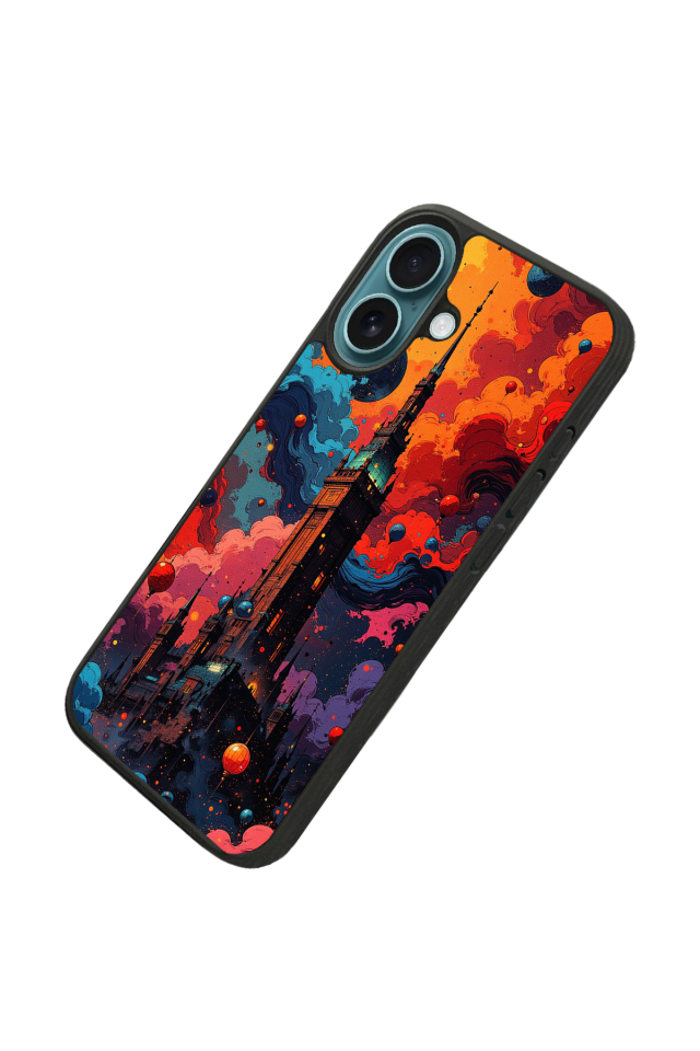 iPhone 16 Plus Uyumlu Abstract Tasarımlı Glossy Premium Kılıf