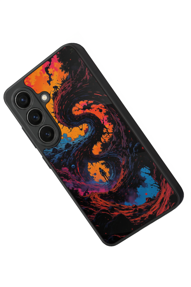 Samsung Galaxy S26 Uyumlu Abstract Tasarımlı Glossy Premium Kılıf