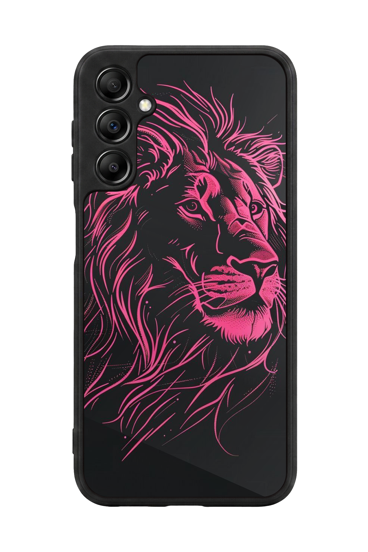 Samsung Galaxy A14 Uyumlu Aslan Tasarımlı Glossy Premium Kılıf