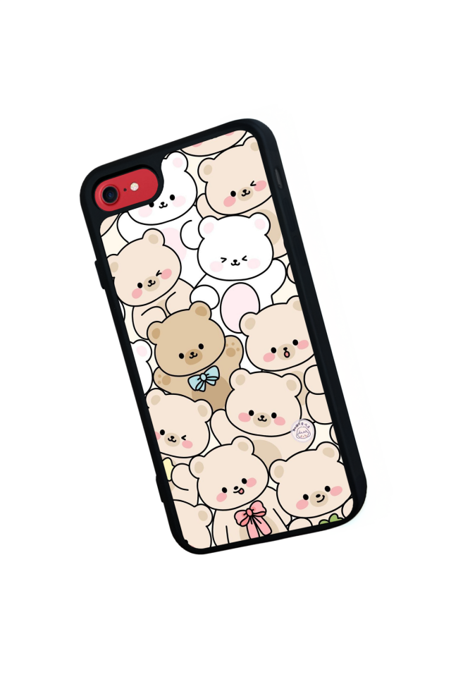 iPhone 7 Uyumlu Ayı Tasarımlı Glossy Premium Kılıf