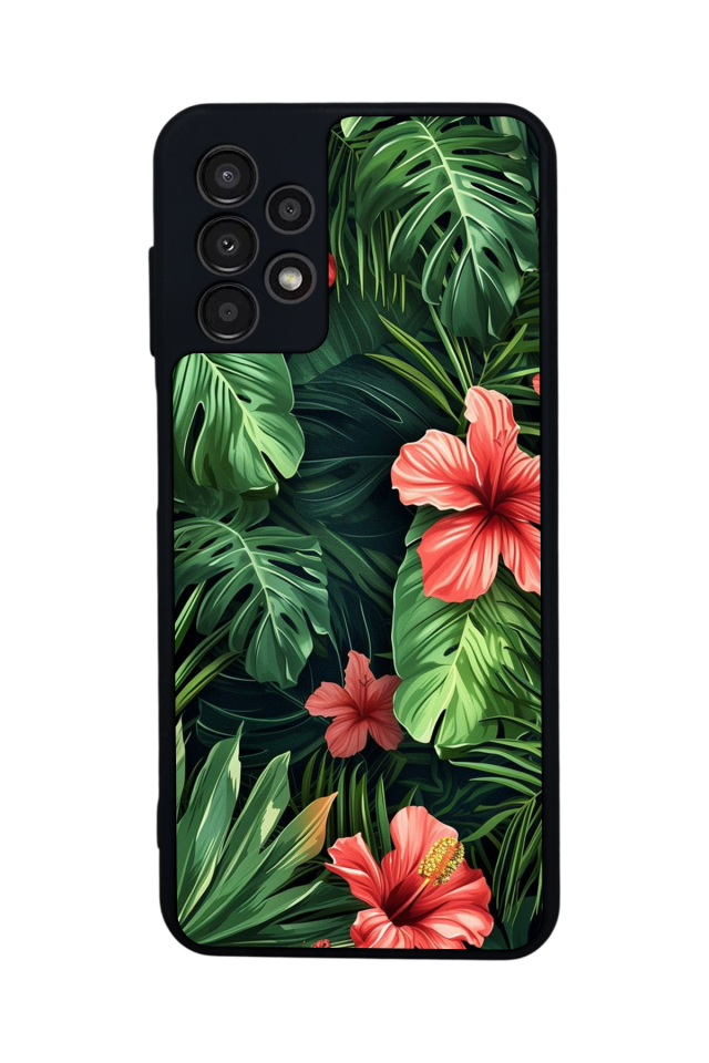 Samsung Galaxy A23 Uyumlu Botanik Tasarımlı Glossy Premium Kılıf