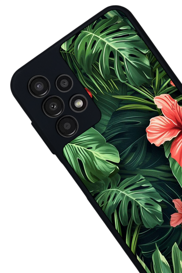 Samsung Galaxy A23 Uyumlu Botanik Tasarımlı Glossy Premium Kılıf