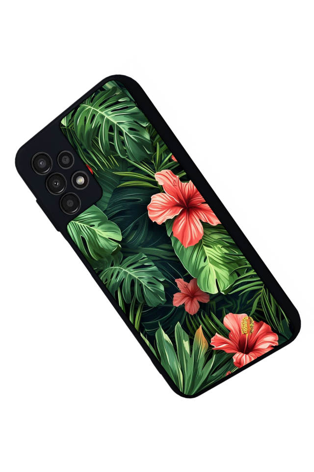 Samsung Galaxy A23 Uyumlu Botanik Tasarımlı Glossy Premium Kılıf