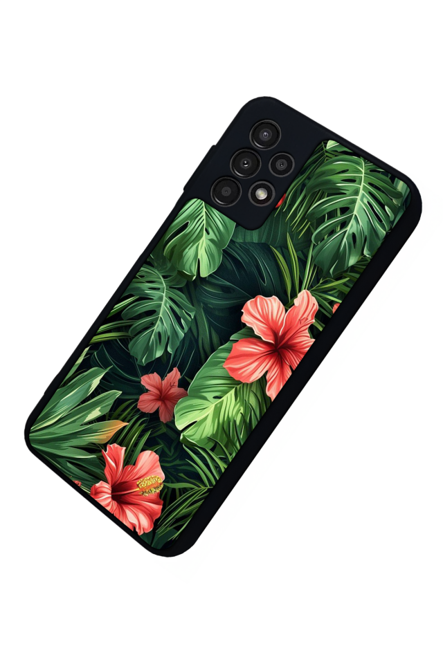 Samsung Galaxy A23 Uyumlu Botanik Tasarımlı Glossy Premium Kılıf
