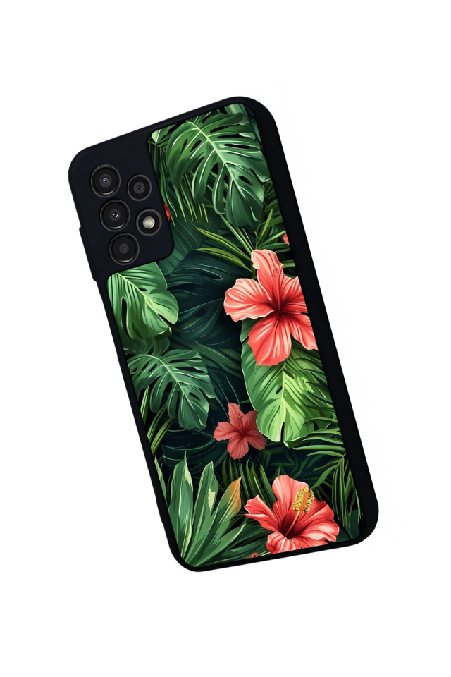 Samsung Galaxy A23 Uyumlu Botanik Tasarımlı Glossy Premium Kılıf