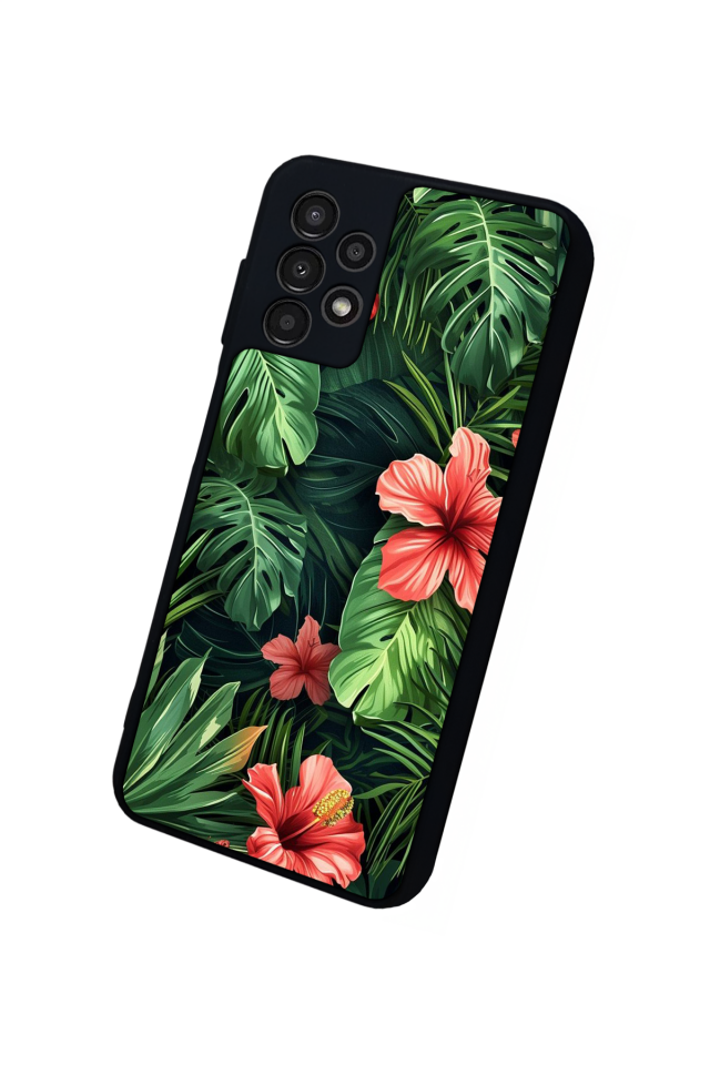 Samsung Galaxy A23 Uyumlu Botanik Tasarımlı Glossy Premium Kılıf