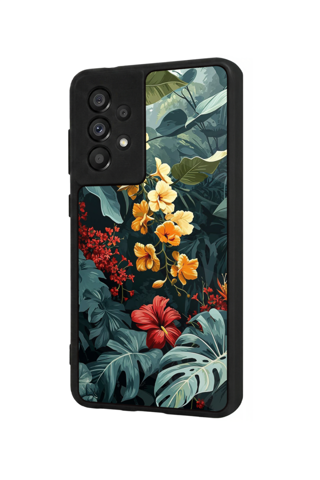 Samsung Galaxy A73 Uyumlu Botanik Tasarımlı Glossy Premium Kılıf