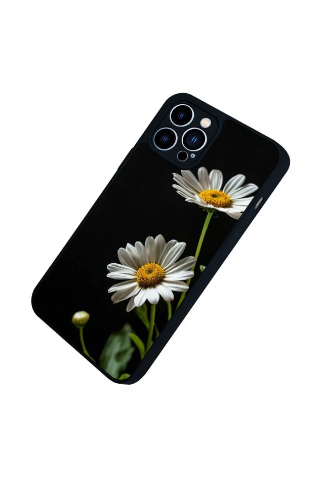 iPhone 12 Pro Max Uyumlu Cicek Tasarımlı Glossy Premium Kılıf