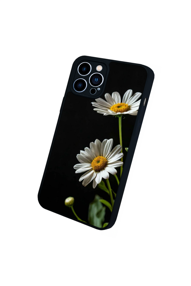iPhone 12 Pro Max Uyumlu Cicek Tasarımlı Glossy Premium Kılıf