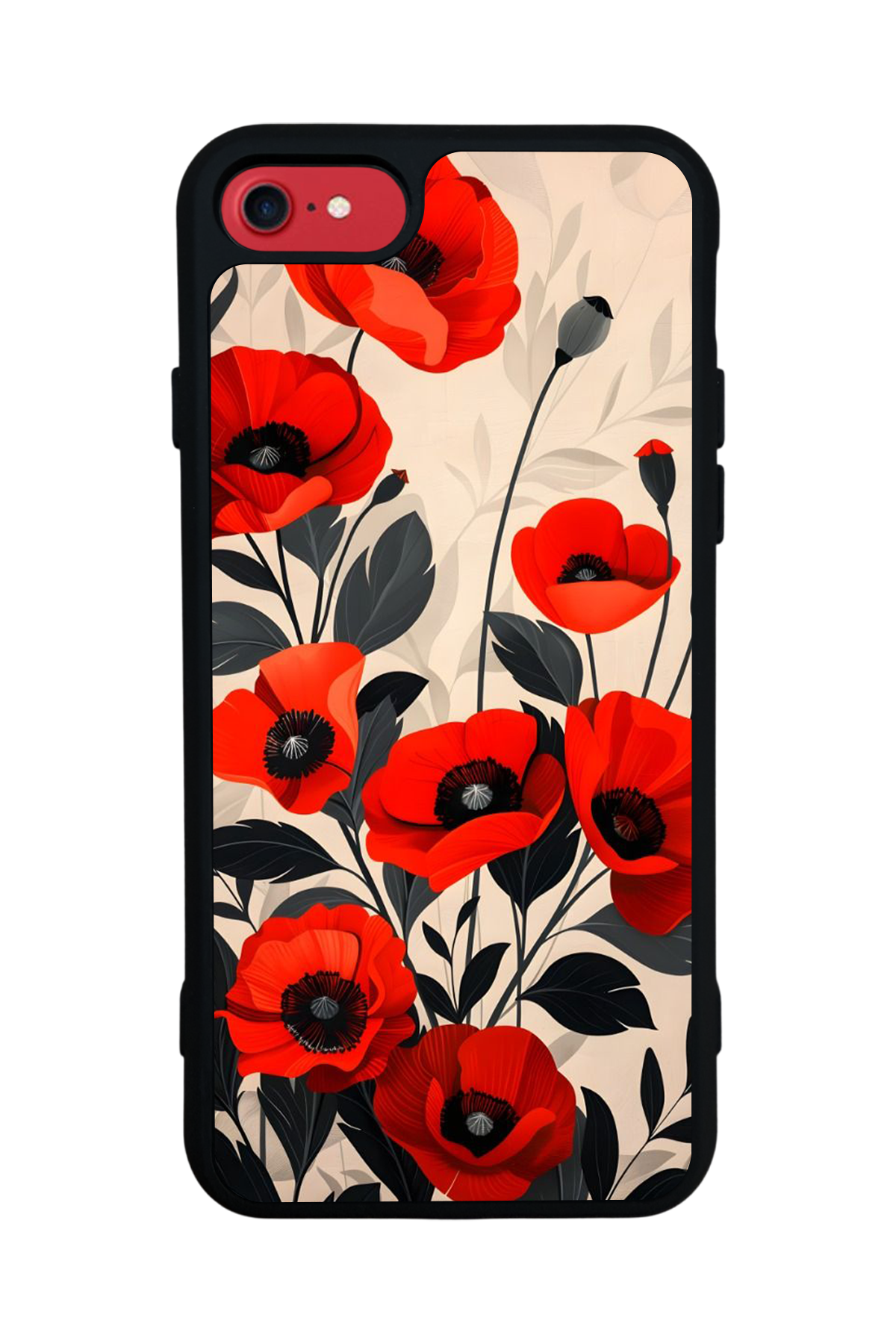 iPhone SE Uyumlu Floral Tasarımlı Glossy Premium Kılıf
