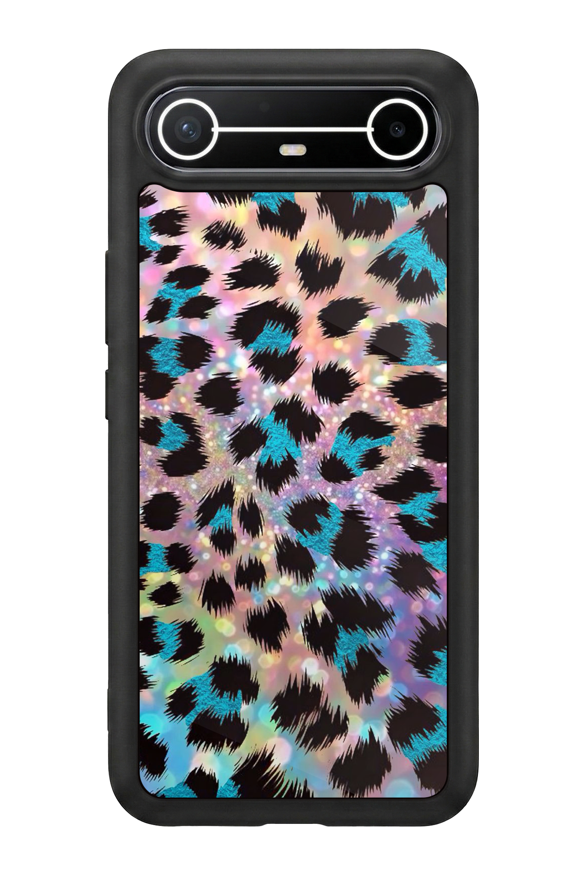 Tecno Spark Slim 5G Uyumlu Hologram Leopar Tasarımlı Glossy Premium Kılıf
