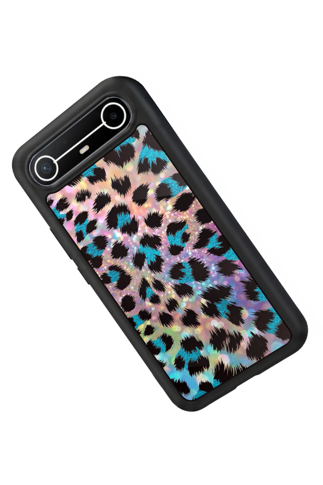 Tecno Spark Slim 5G Uyumlu Hologram Leopar Tasarımlı Glossy Premium Kılıf