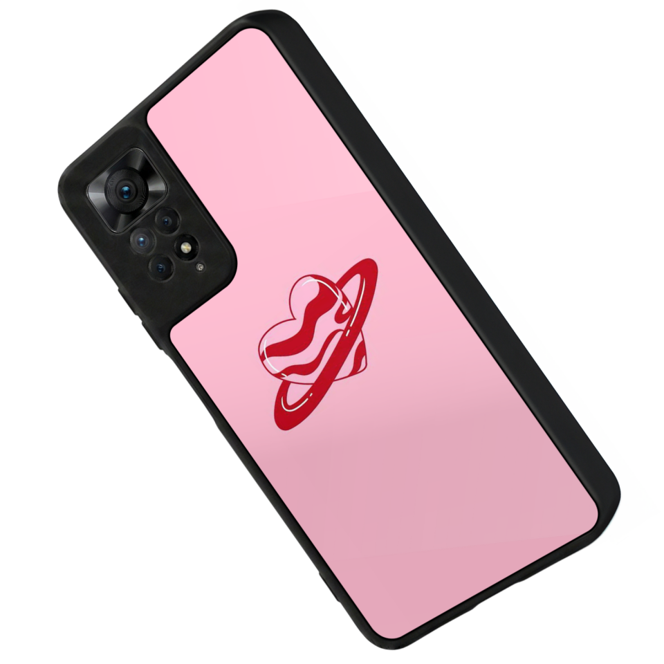 Xiaomi Redmi Note 12 Pro Uyumlu Kalp Love Tasarımlı Glossy Premium Kılıf