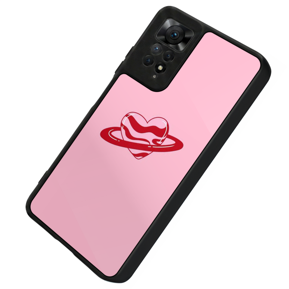 Xiaomi Redmi Note 12 Pro Uyumlu Kalp Love Tasarımlı Glossy Premium Kılıf