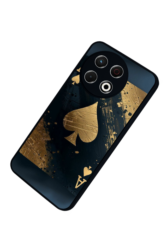 Tecno Spark 30 Pro Uyumlu Kart Tasarımlı Glossy Premium Kılıf