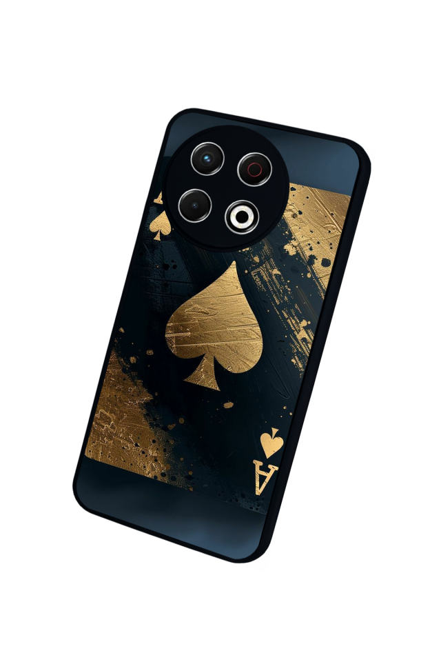 Tecno Spark 30 Pro Uyumlu Kart Tasarımlı Glossy Premium Kılıf