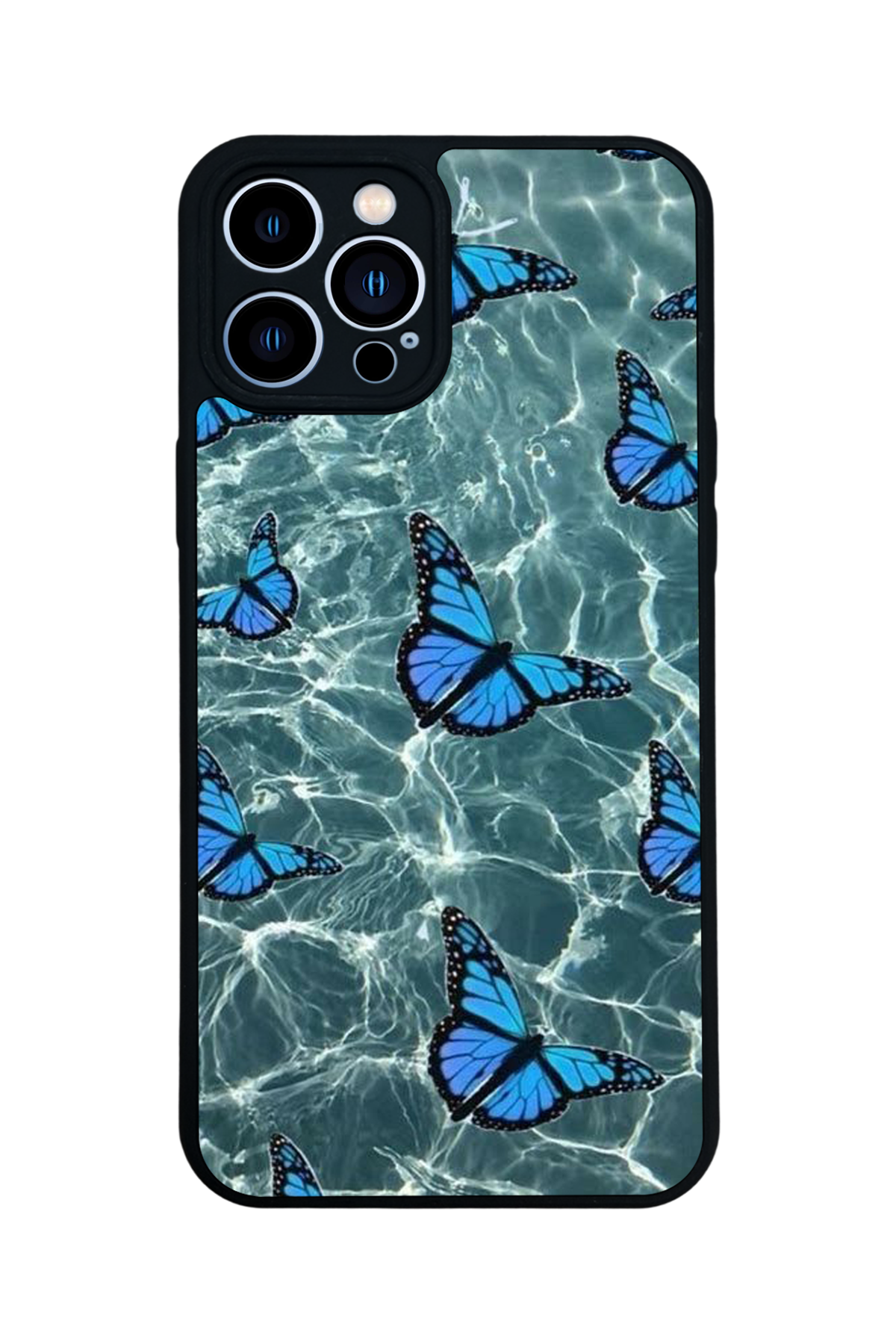 iPhone 13 Pro Max Uyumlu Kelebek Tasarımlı Glossy Premium Kılıf