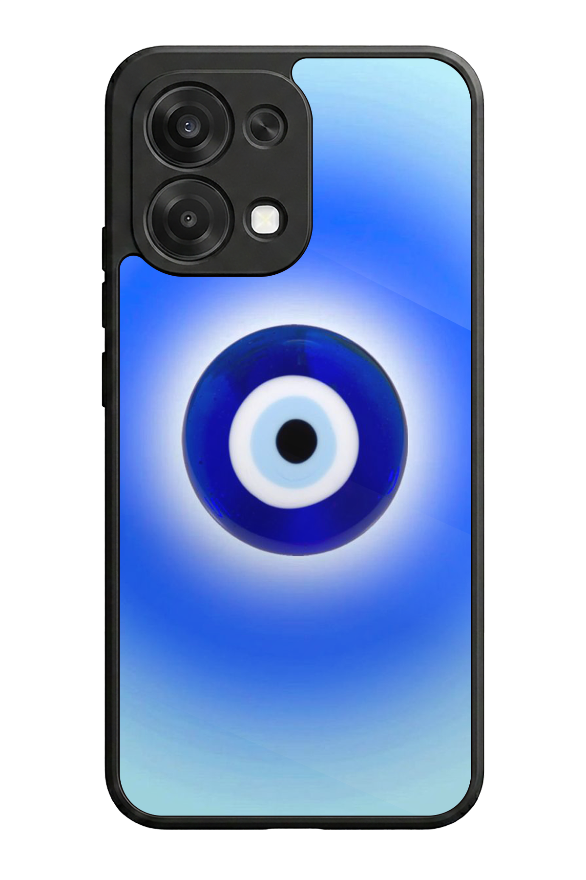Oppo A6 Pro Uyumlu Nazar Tasarımlı Glossy Premium Kılıf