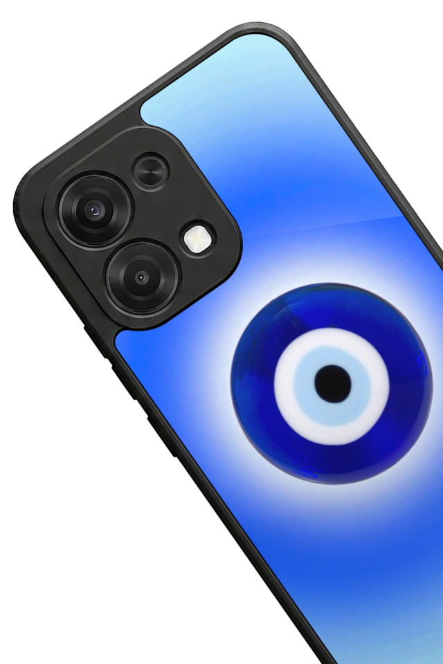 Oppo A6 Pro Uyumlu Nazar Tasarımlı Glossy Premium Kılıf