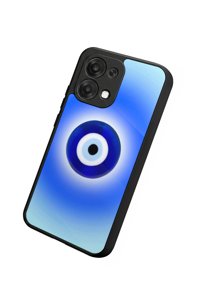Oppo A6 Pro Uyumlu Nazar Tasarımlı Glossy Premium Kılıf