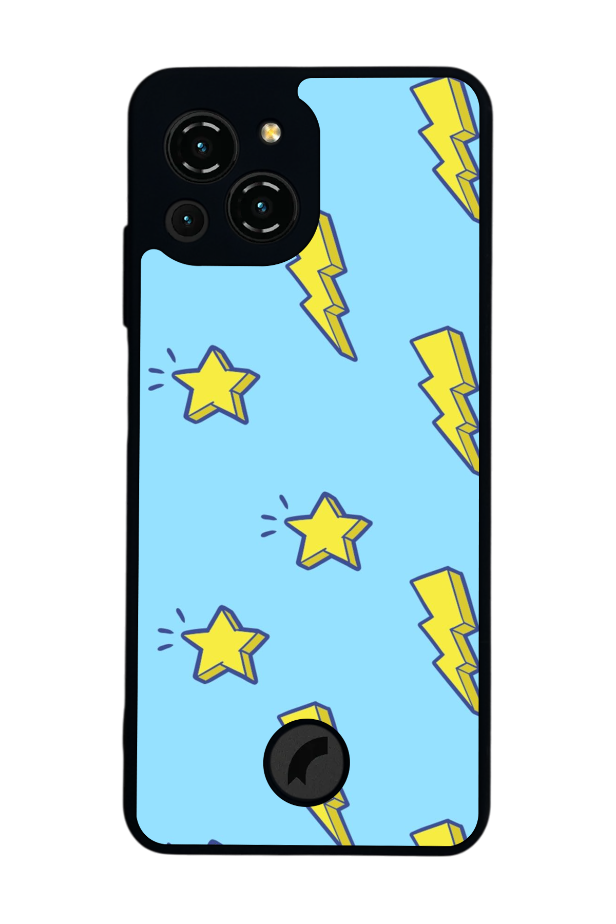 Reeder S23 Pro Max Uyumlu Simsek Tasarımlı Glossy Premium Kılıf