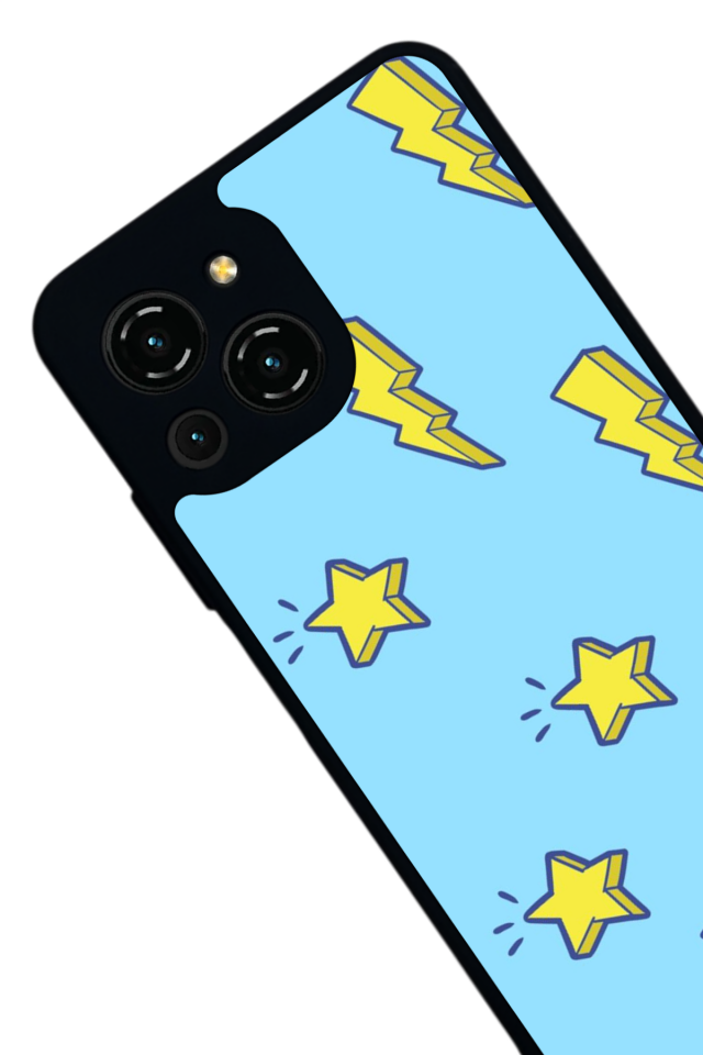 Reeder S23 Pro Max Uyumlu Simsek Tasarımlı Glossy Premium Kılıf