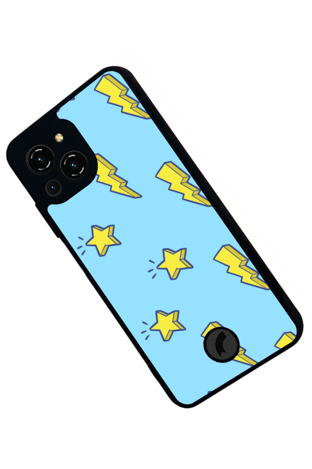 Reeder S23 Pro Max Uyumlu Simsek Tasarımlı Glossy Premium Kılıf