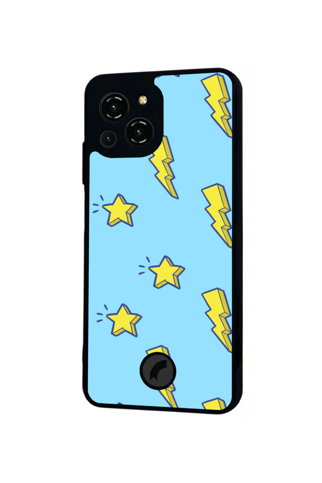 Reeder S23 Pro Max Uyumlu Simsek Tasarımlı Glossy Premium Kılıf