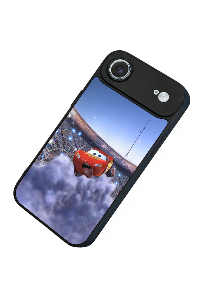 iPhone 17 Air Uyumlu Şimsek McQueen Tasarımlı Glossy Premium Kılıf