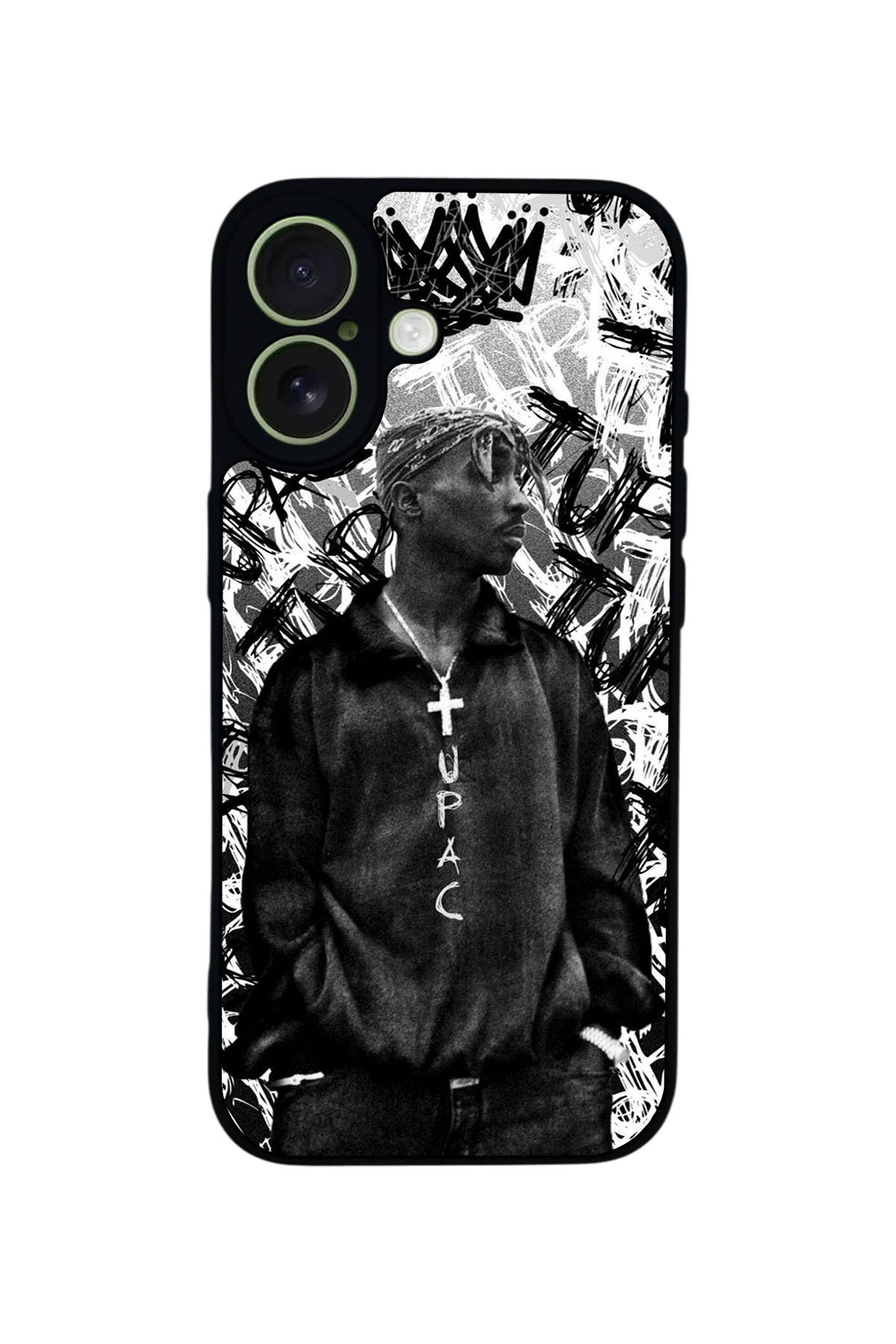 iPhone 17 Uyumlu Tupac Tasarımlı Glossy Premium Kılıf