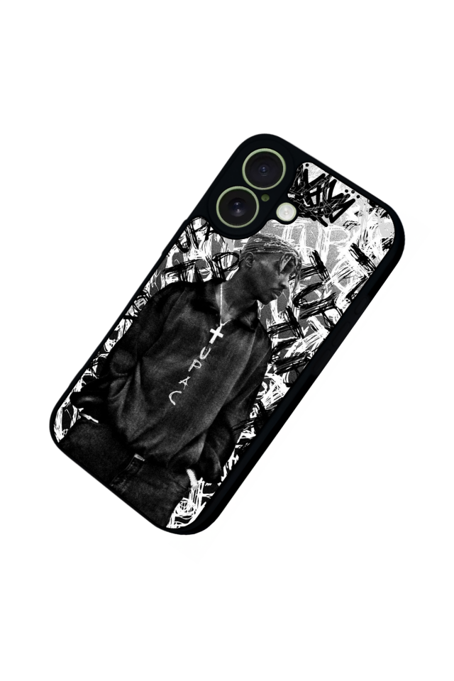 iPhone 17 Uyumlu Tupac Tasarımlı Glossy Premium Kılıf
