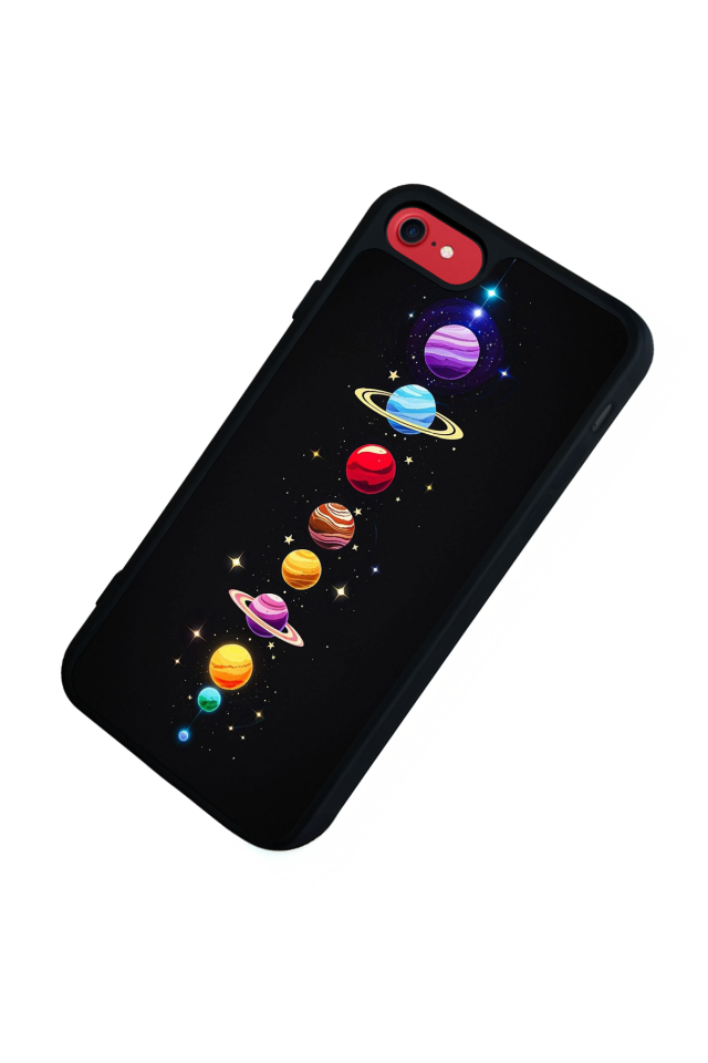 iPhone 8 Uyumlu Uzay Tasarımlı Glossy Premium Kılıf