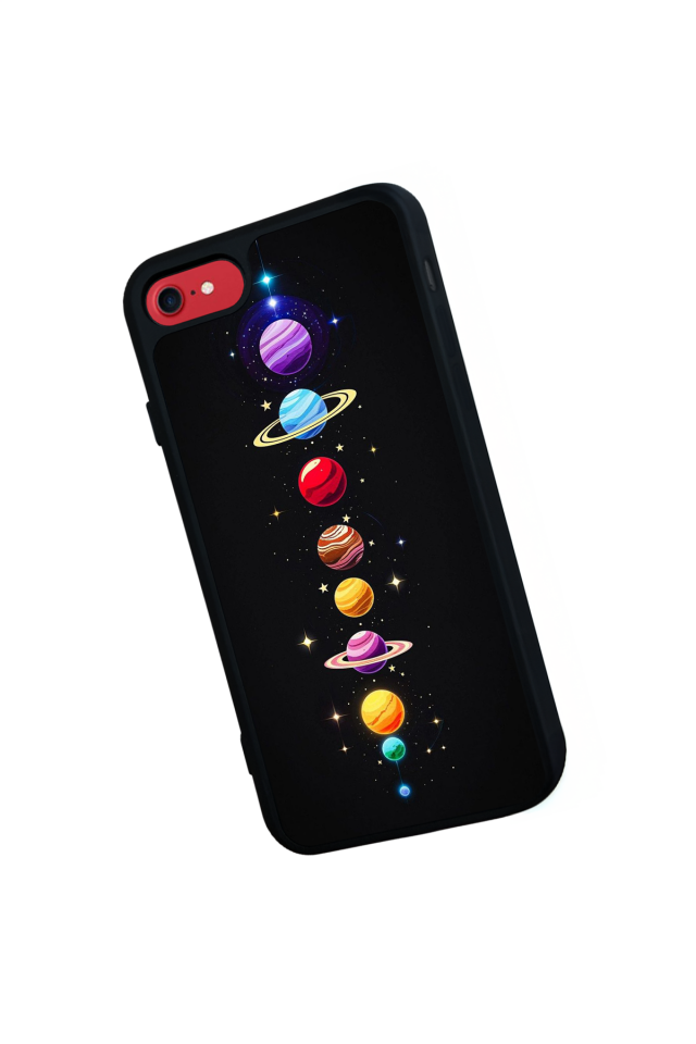 iPhone 8 Uyumlu Uzay Tasarımlı Glossy Premium Kılıf